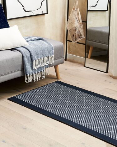 Runner Rug 70 x 200 cm Navy Blue CHARVAD