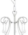 5 Light Crystal Chandelier Silver TALTSON_739457