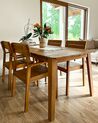 Set di 4 sedie da giardino legno acacia chiaro FORNELLI_885987