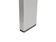 Garden Lounge Set with Table 4 Seater SALERNO Metal Light Grey_679511