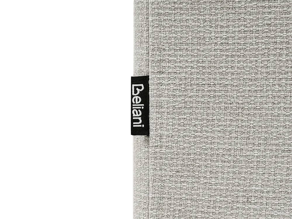 Bett mit Stauraum ohne Kopfteil DINAN Stoff Cremeweiß 120 x 200 cm_1187492