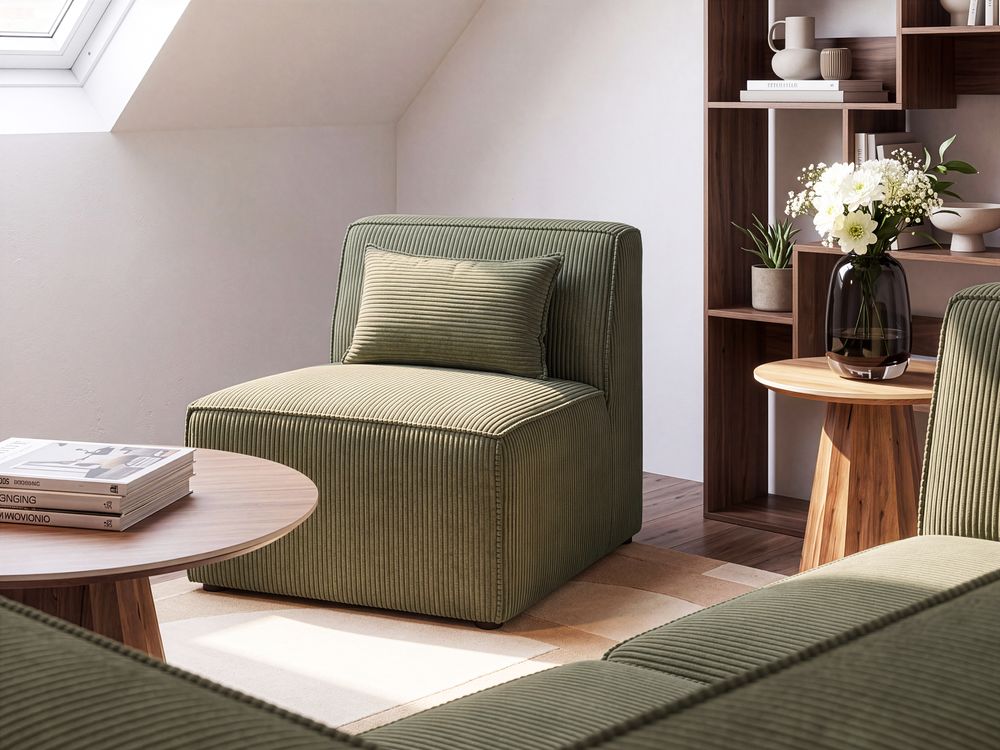 1-Seat Section LEMVIG Corduroy Green