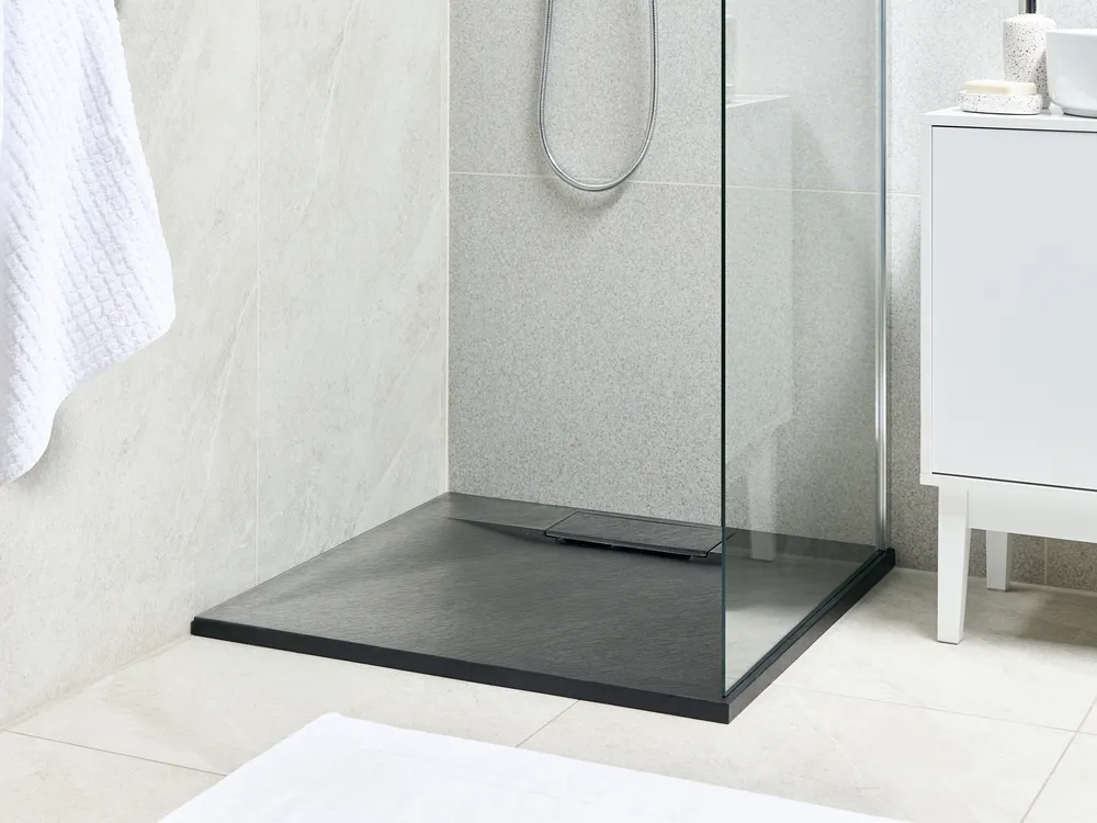 Brodzik prysznicowy AZZURRO 80 x 80 x 3 cm Czarny