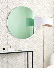 Wall Mirror BOUCHON 80 cm 80 cm Green_947233
