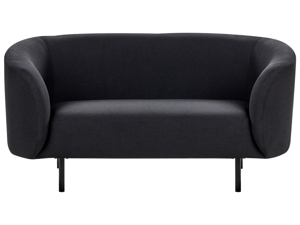 Sofa 2 Seater LOEN Fabric Black