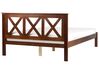 Wooden EU Double Size Bed Dark TANNAY_930990