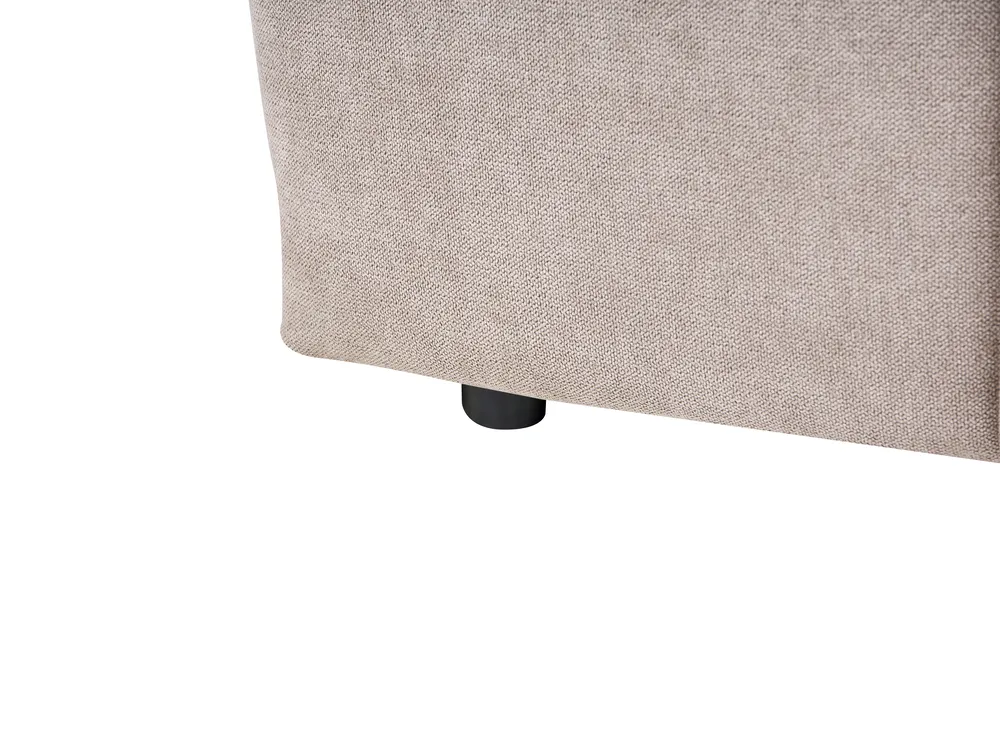 Ottoman Bed VAUVERT Fabric Taupe 140 x 200 cm (EU Double)_1093462