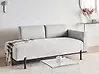 Chaise Longue SAVASSE Faux Linen Light Grey