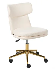 Desk Chair GRANBY Boucle Off-White_1005386