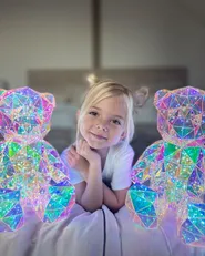 LED Decoration Teddy Bear HADAR Multicolour_978622