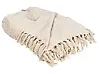 Kuscheldecke KHARI Baumwolle 150 x 200 cm Hellbeige