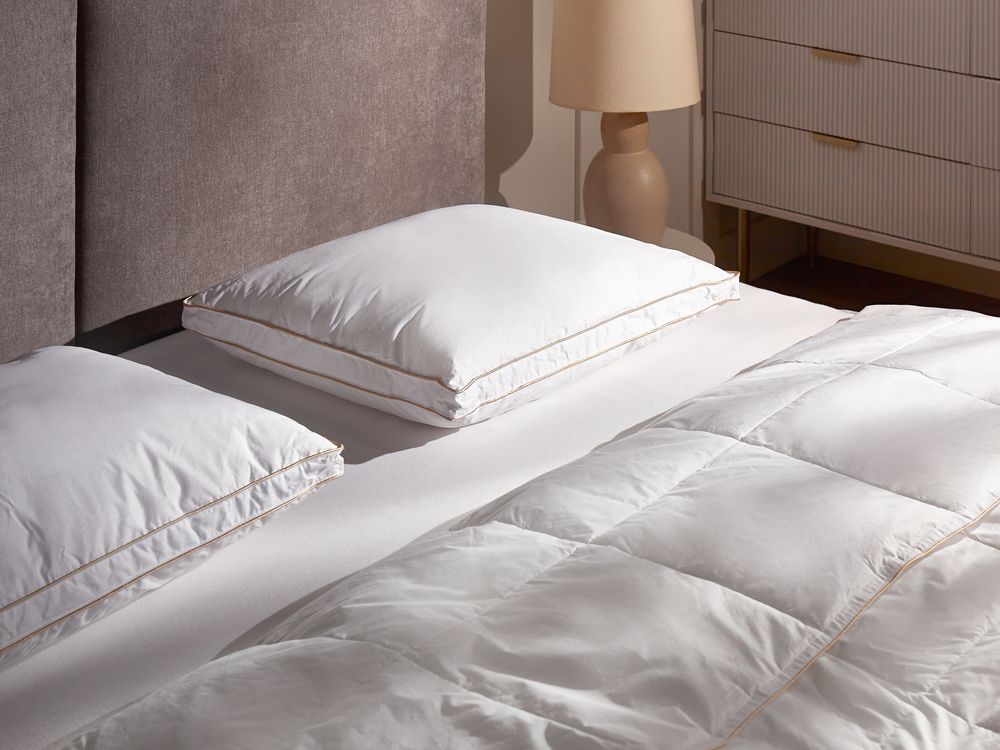 Almohada de 3 cámaras ETNA Alta 50 x 60 cm Plumas y plumón de pato Blanco