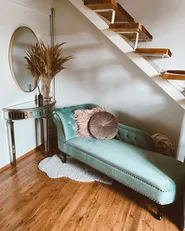 Left-Hand Chaise Longue NIMES Velvet Mint Green_811746