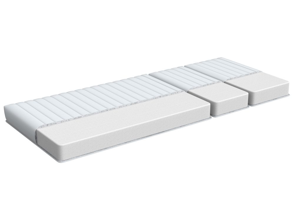 Saltea din spumă pentru pat extensibil CLEVER GROW Fermitate medie H2/3 90 x 130/160/200 cm
