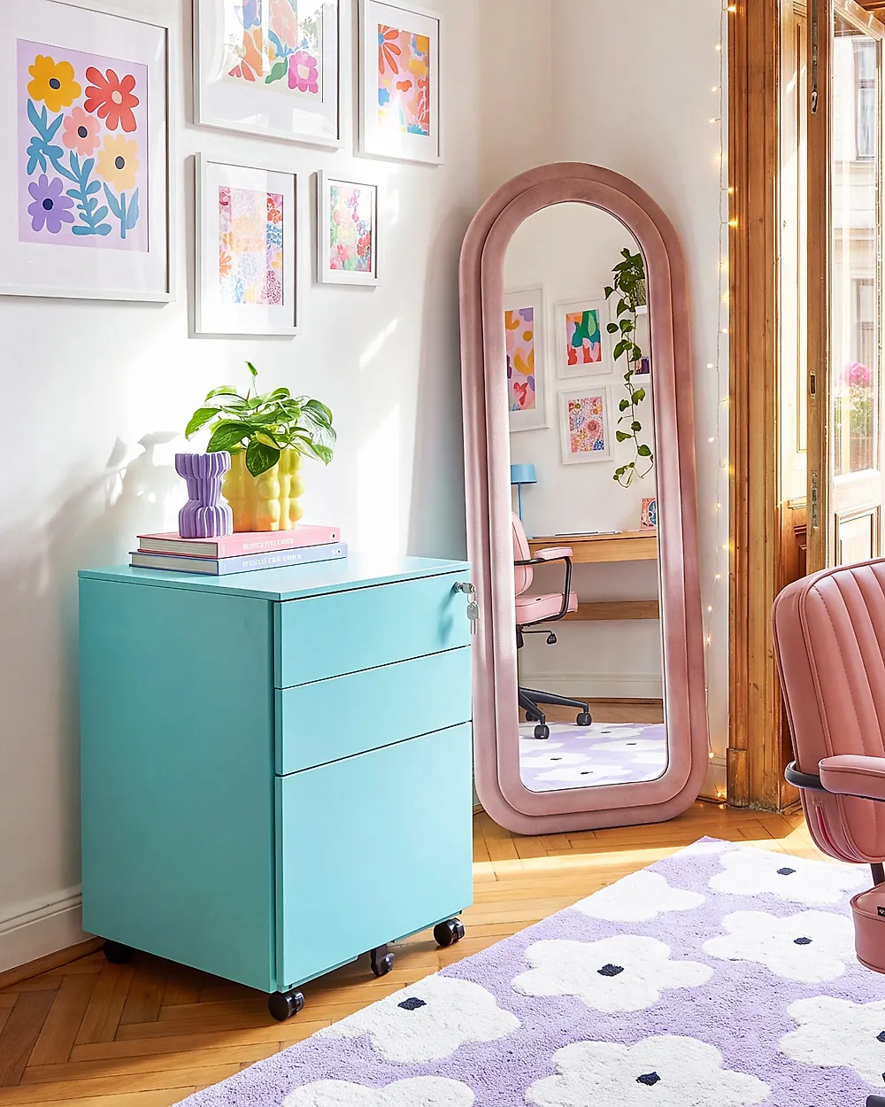 Storage Unit CAMI Metal Turquoise