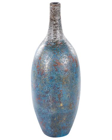 Terakotová dekorativní váza 60 cm modrá PIREUS