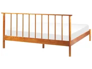 Bed Pine Wood BARRET 160 x 200 cm (EU King Size) Brown_875151