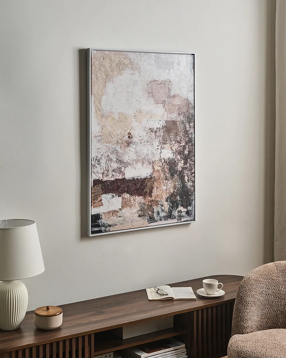 Canvas DELVIN Abstraktes Muster Braun_1160722
