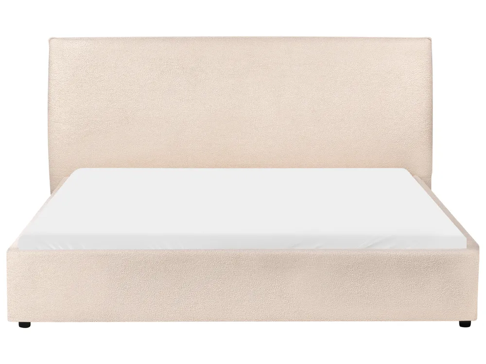 Waterbed Boucle LAVAUR 160 x 200 cm (EU King Size) Beige_985887