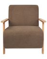 Fauteuil en bouclé marron LESJA_926397