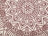 Teppich creme/rot ø 120 cm Mandala-Muster AYAKLI_756564
