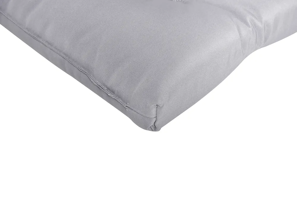 Lettino Prendisole con Cuscino CESANA PREMIUM Legno d'acacia Grigio chiaro_990960