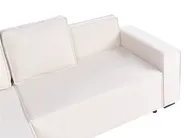 Corner Sofa Bed 3 Seater EDANE with Storage Boucle Off-White Right Hand_1057041