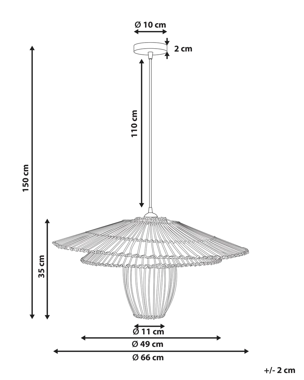 Pendant Lamp BOTIJAS Rattan Natural_996001