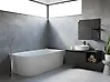 Corner Bath RENACA 1700 x 790 mm White Left Hand