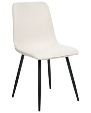 Set of 4 Dining Chairs TUSCOLA Fabric Light Beige_999513
