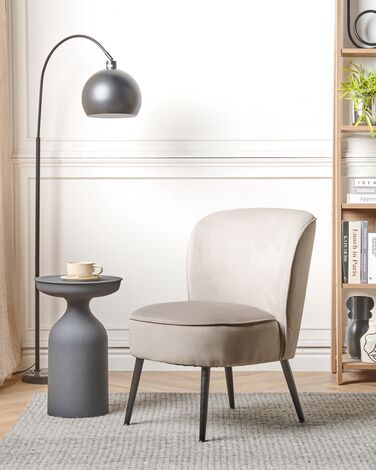 Velvet Armchair Taupe VOSS