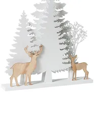 Decorazione natalizia LED GISSELAN 45 cm Bianco_1020686