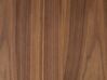 Barna fa franciaágy éjjeliszekrényekkel 160 x 200 cm ZEN_882006