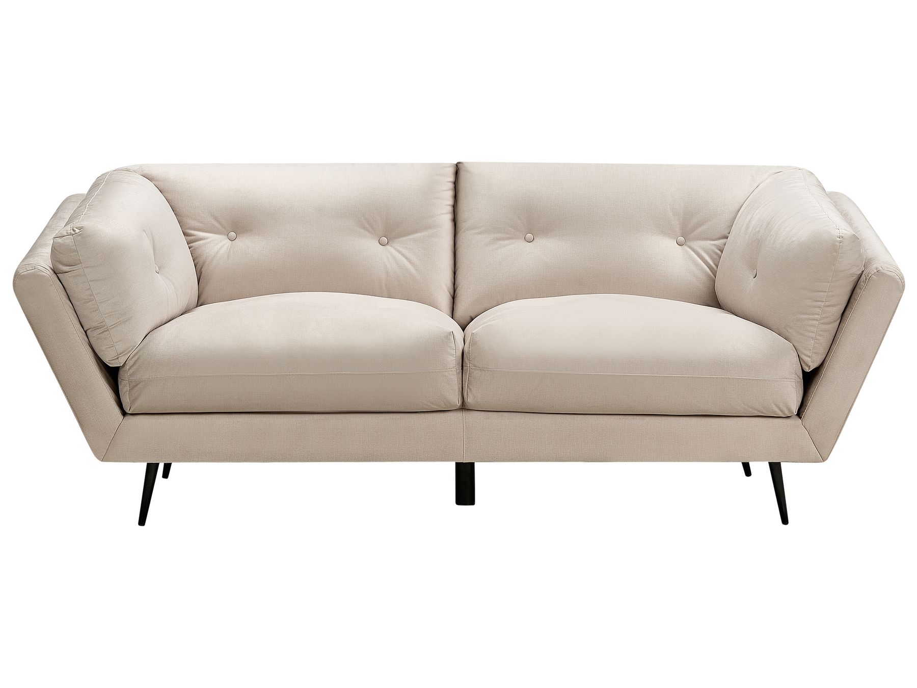 Soffa 3-sits sammet beige LENVIK_939283