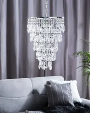 Lampadario ENTWASH Metallo Argento_753660