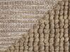 Cojín de algodón/lana beige claro 45 x 45 cm ASLANAPA_802151