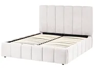 Letto contenitore VAUVERT Tessuto Bianco sporco 140 x 200 cm_1091170