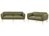 Living Room Set 5 Seater LJUNG Fabric Olive Green