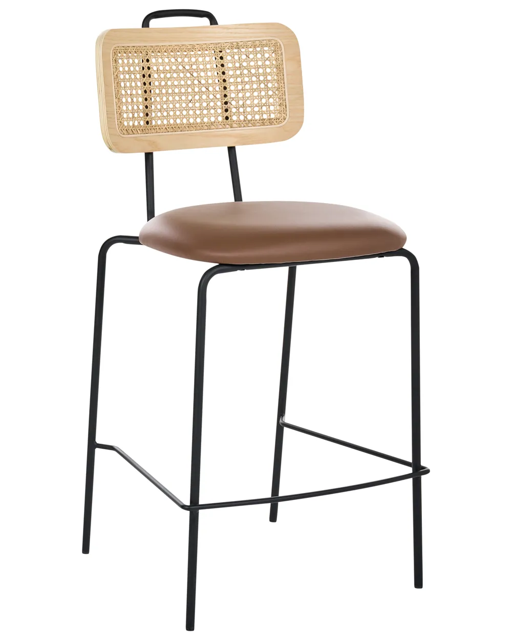 Set of 2 Bar Chairs ADELANTO Brown_1039807