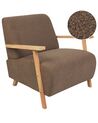 Fauteuil bouclé bruin LESJA_926396