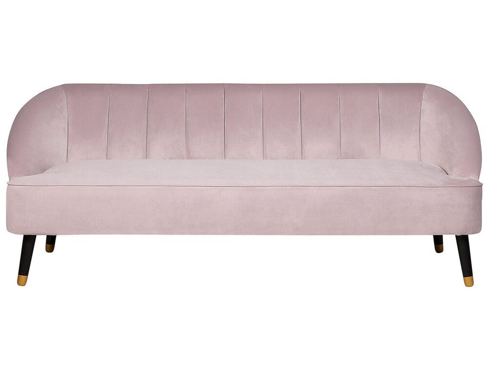 Canapé 3 places ALSVAG Velours Rose