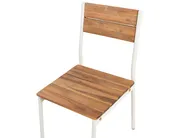 Garden Dining Set 4 Seater GIOVINAZZO Acacia Wood Brown_1125287