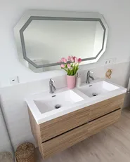 LED Bathroom Mirror LOCMARIAQUER 120 cm 60 cm Silver_1056495