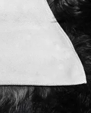 Faux Fur Rug MUNGO Black 63 x 95 cm_710838