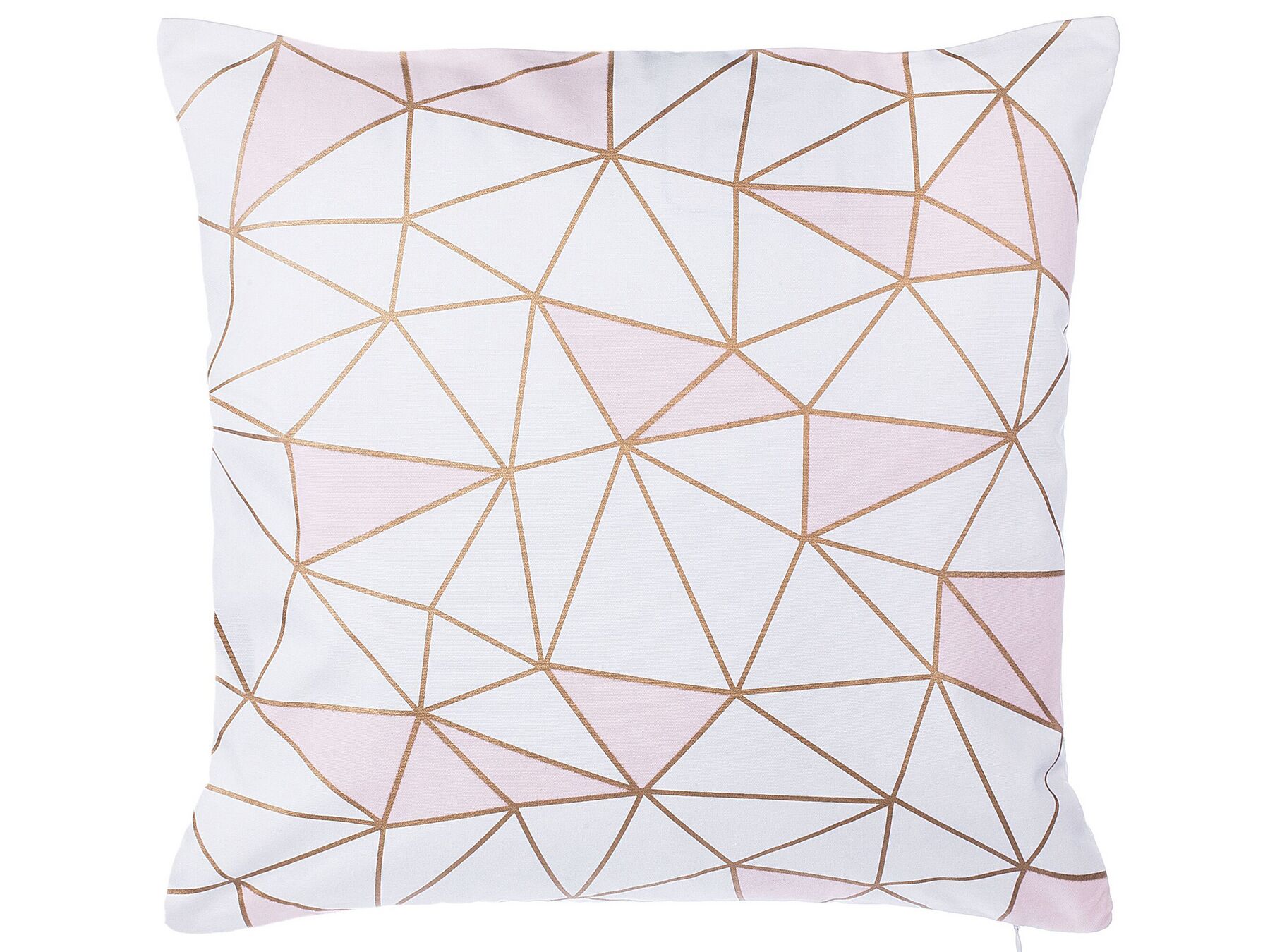 Cotton Cushion Geometric Pattern 45 x 45 cm Pink CLARKIA_714459