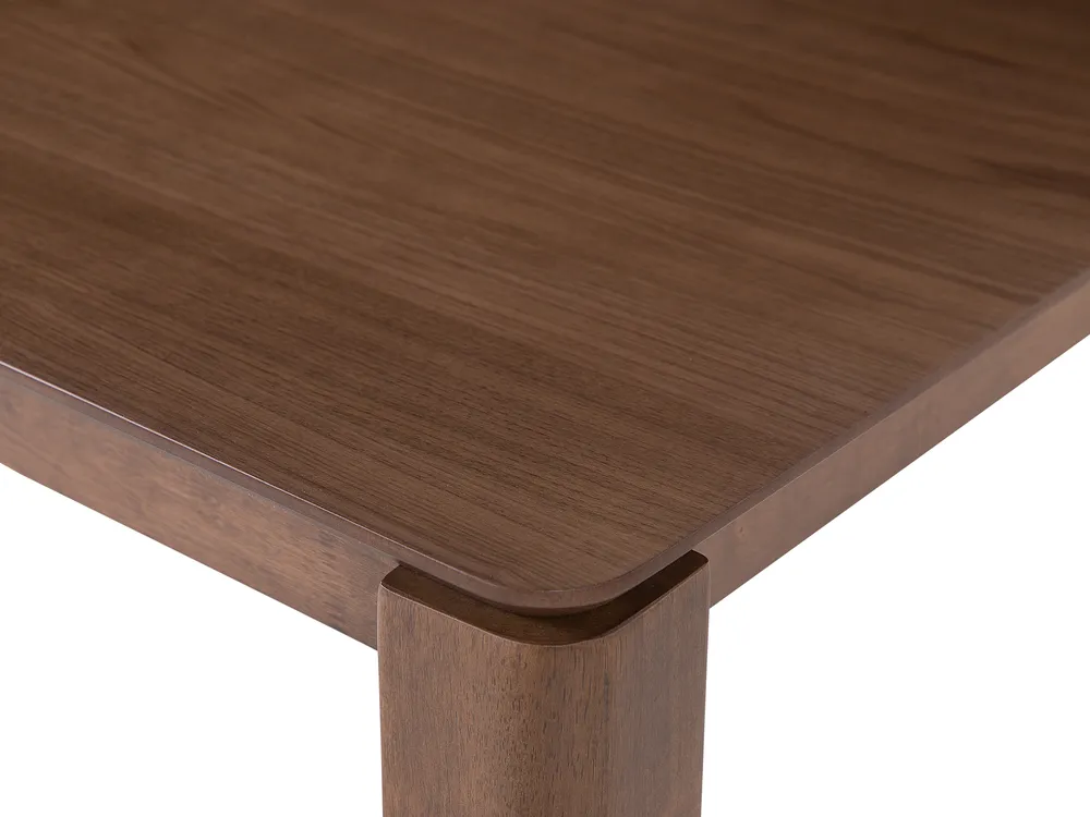 Dining Table LOTTIE Dark Walnut 160 cm 90 cm - Beliani.co.uk