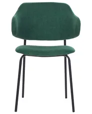 Set of 2 Dining Chairs KENAI Dark Green_874474
