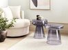 Glass Side Table Grey CALDERA_883021