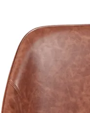 Desk Chair BARDSDALE Faux Leather Brown_935407