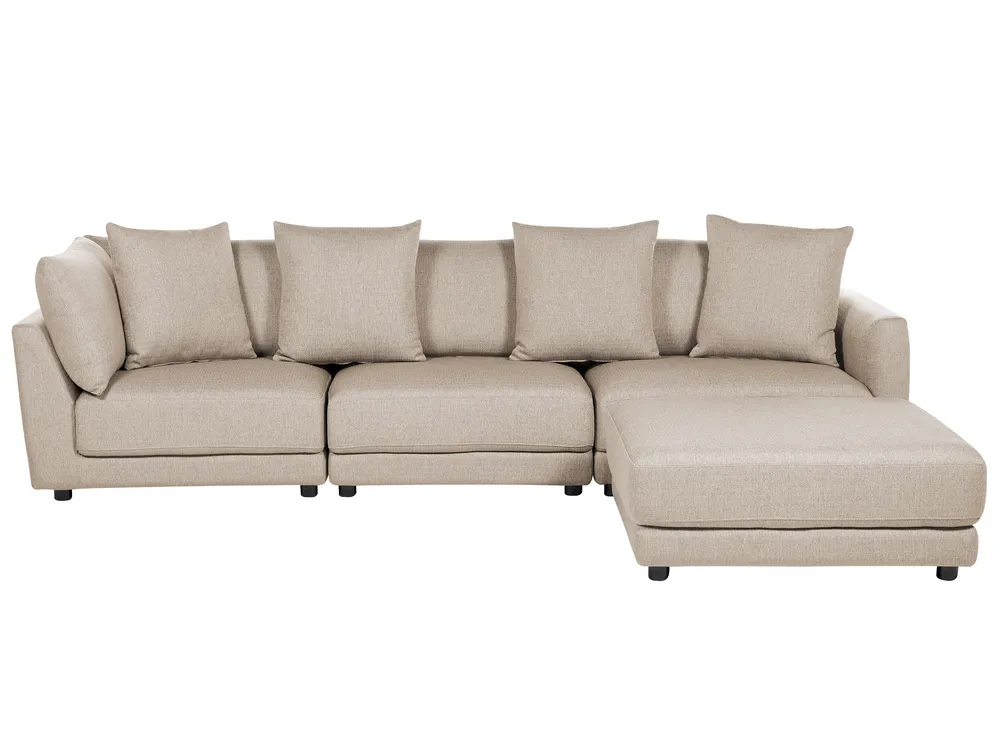 Sofa dla 3 osób SIGTUNA z otomaną Beżowy